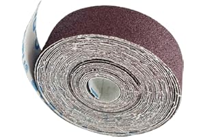 AutKerige Sandpaper Roll 1" x 19 Feet 240 Grit, Aluminum Oxide Abrasive Cloth Roll Abrasive Emery Cloth for Wood Furniture Finishing, Metal Sanding, and Automotive Polishing
