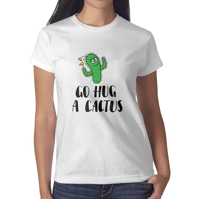 Amazon Com Zkdfospccl Go Hug A Cactus Go Hug A Women S Vintage T