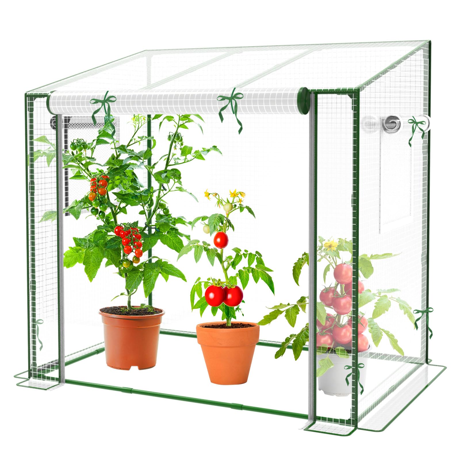 Photo 1 of Mini Greenhouse, 47.2”(L) x31.5”(W) x47.2”(H) Greenhouses for Outdoors and Indoor, Durable Green House Kit with Window, Thicken PE Cover, Clear Mini Portable Garden Plant Green House