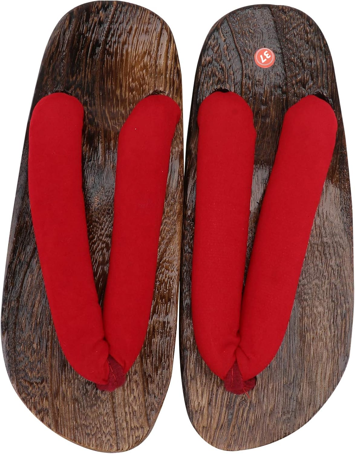 Happyyami 1 Pair Men Sandals Traditional Japanese Wooden Sandals Clogs