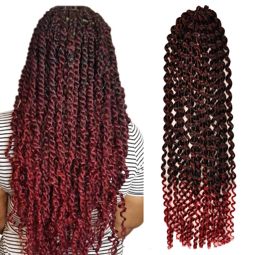 Amazon.com : MYCHANSON 5Pcs Water Wave Crochet Braids for Passion Twist ...