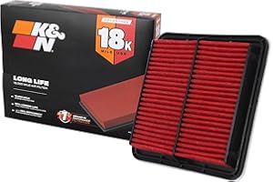 K&N Engine Air Filter: Long Life 18,000 Mile Replacement Air Filter: Compatible with 2003-2019 Subaru H4/H6 1.5/2.0/2.5/3.6L (Forester, Legacy, Outback, Impreza, WRX, Levorg, Crosstrek), KNA-2304