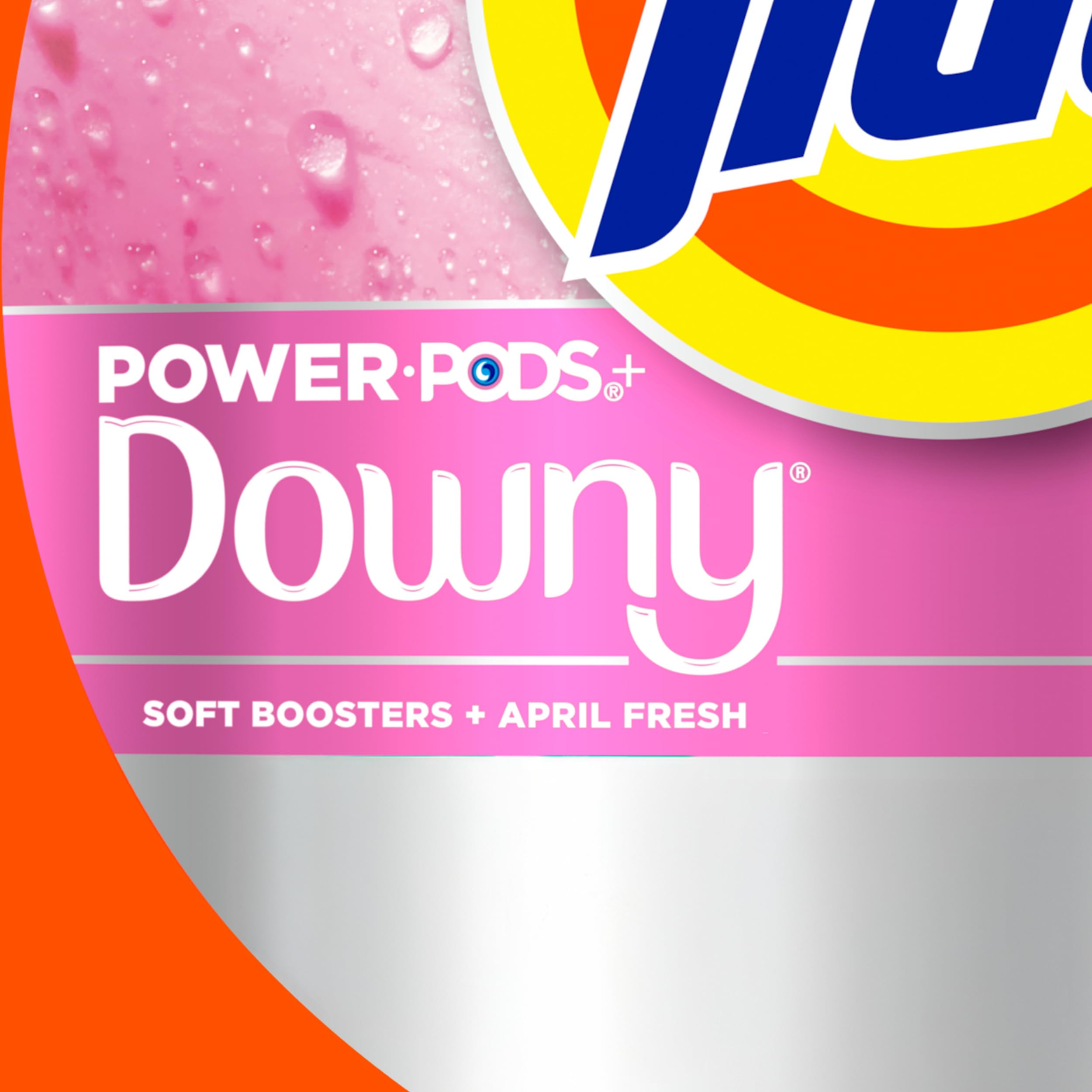 Tide Power PODs 2-in-1 Laundry Detergent Pods with Downy Soft Boosters, Lasting Freshness with April Fresh Scent, 63 Count
