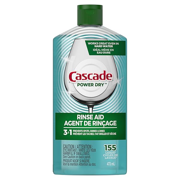 CASCADE POWER DRY DISHWASHER RINSE AID, 16 FL...