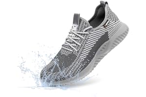 Furuian Steel Toe Shoes for Men Comfortable Safety Shoes Non Slip Steel Toe Sneakers Warehouse Industry Contstruction Mens Work Shoes