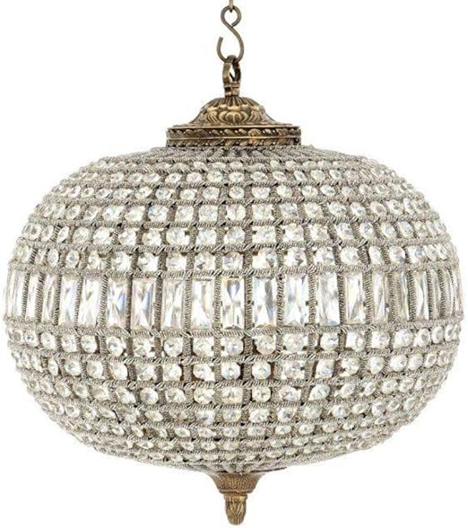 mid century glass chandelier