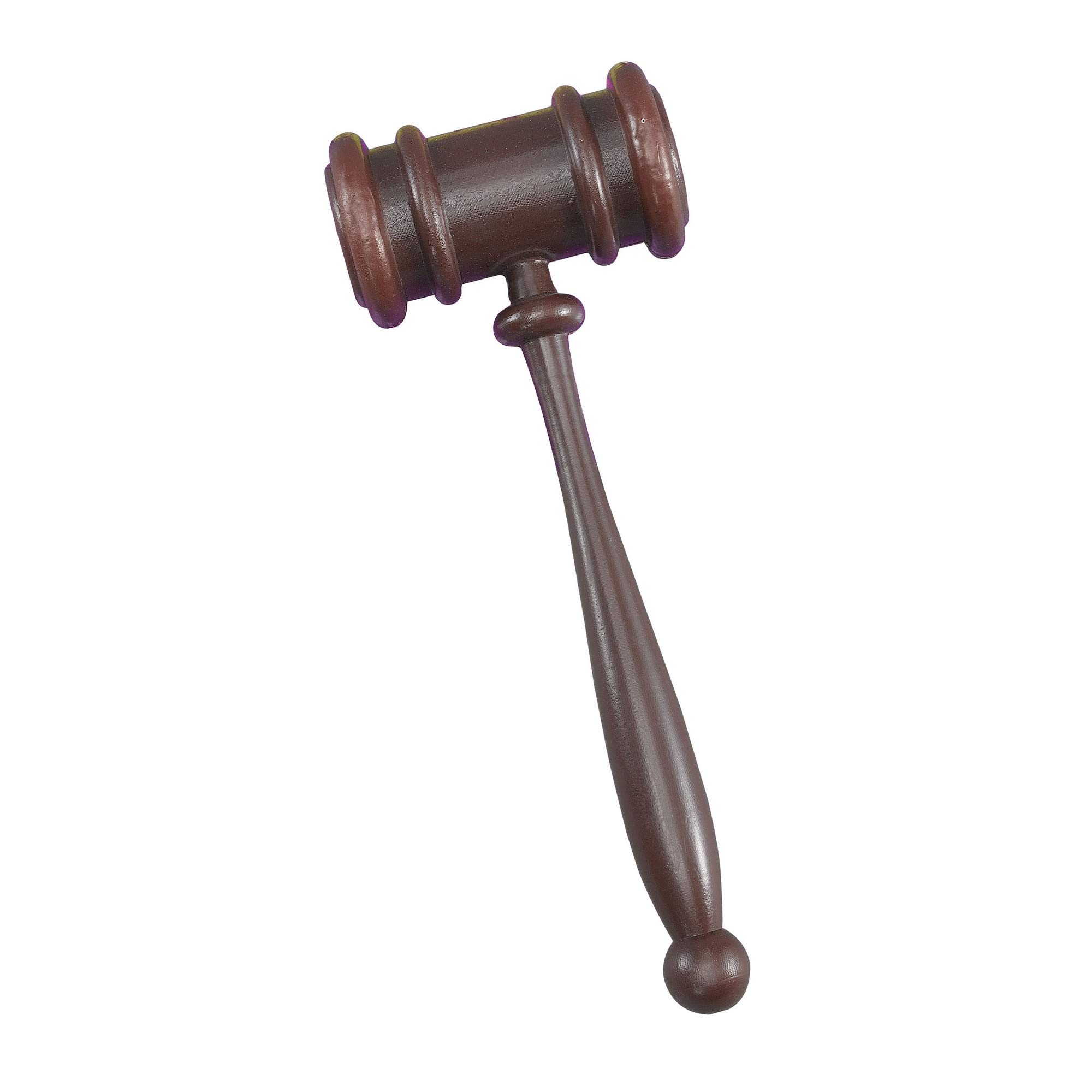 Brown Gavel Hammer - 1 Piece - Perfect Costume Accessory for Roleplaying and Themed Events Halloween