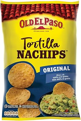 Nachips de sabor original, grãos de milho 100%, sem glúten, sem conservantes, crocante, ideal para partilhar com amigos, 1 saco x 185g