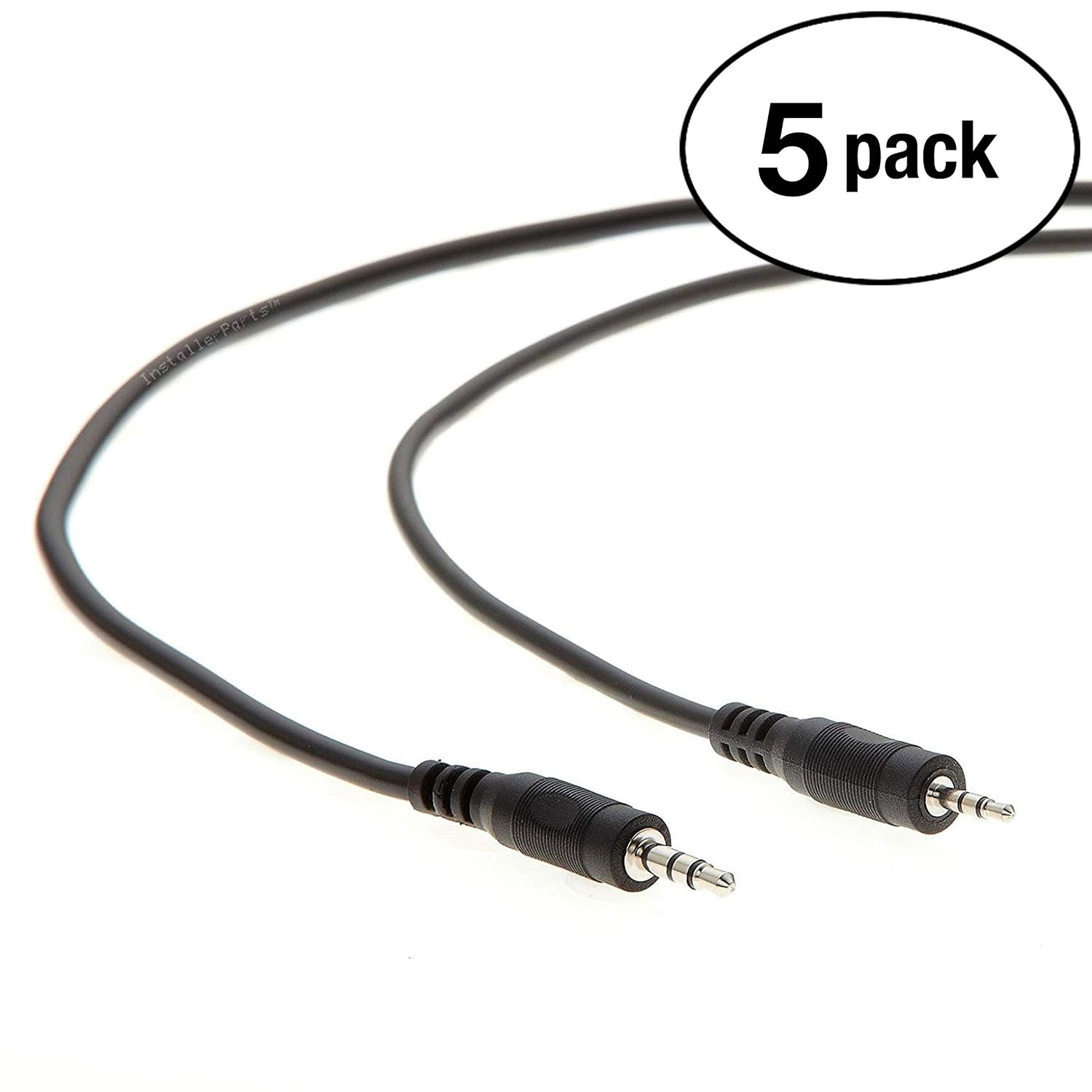 thumbnail interactive-video image 1 of 2-Pack 6Ft Aux Cord 3.5mm Stereo Audio Cable Gold Plated Plug Universal P506D 1 of 1