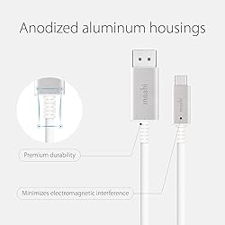 Moshi USB C to DisplayPort Cable 1.5m/5ft, Support