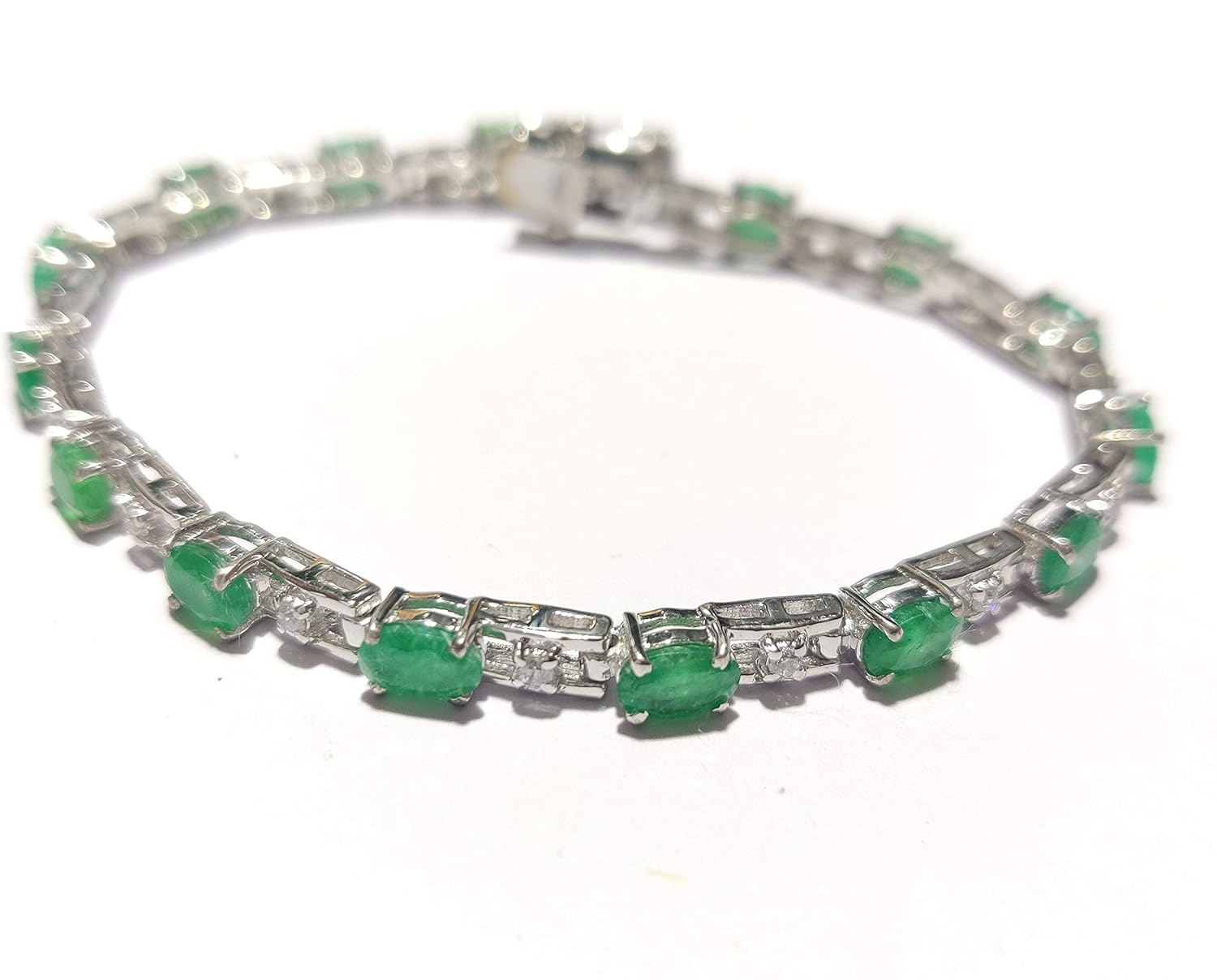Amazon.com: Beautiful Emerald Bracelet Natural Emerald Bracelet High
