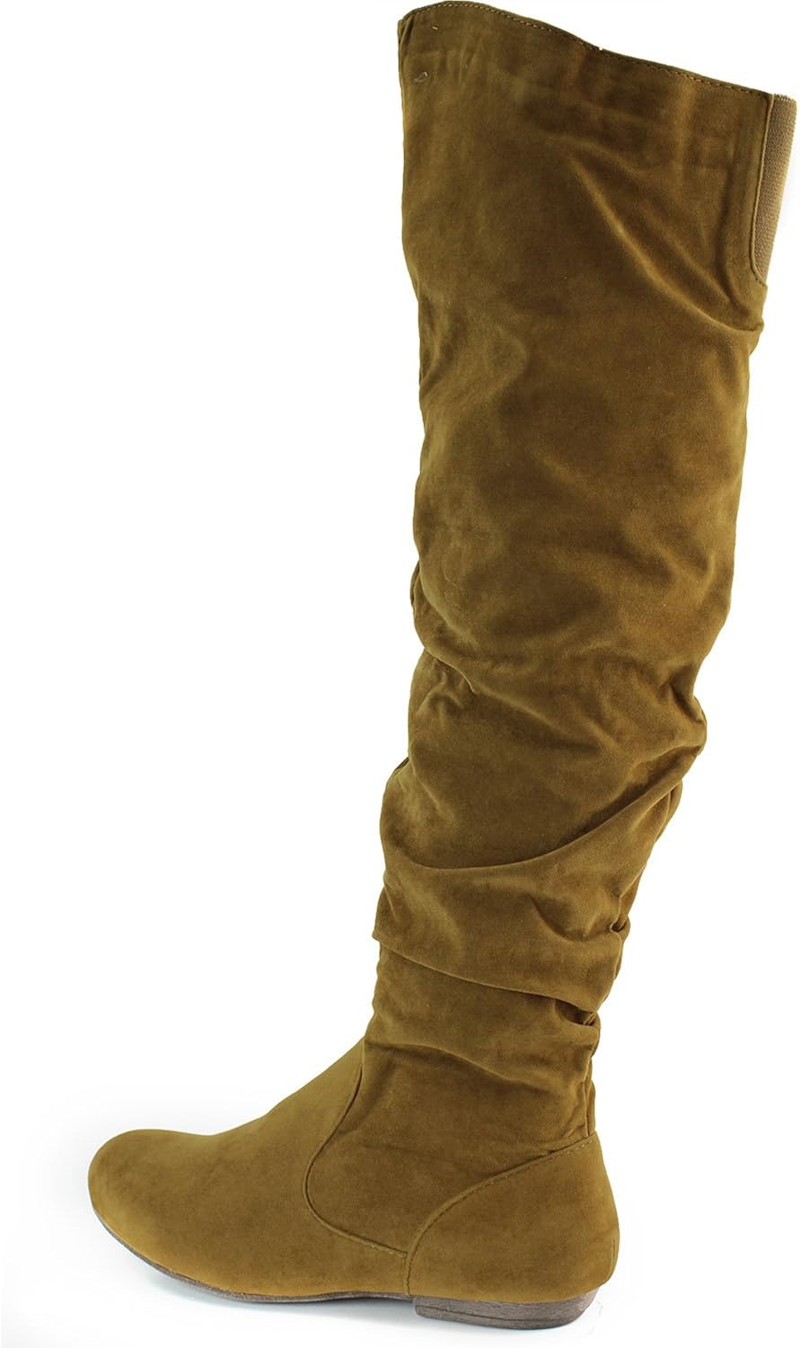 cognac color knee high boots