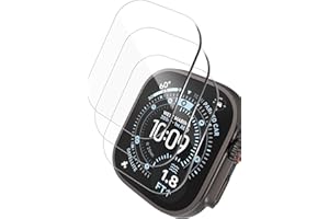 Yaekea 3 Pack Compatible with Apple Watch Ultra 3/2/Ultra Screen Protector 49mm Tempered Glass Film Ultra-Thin HD Anti-Scratc