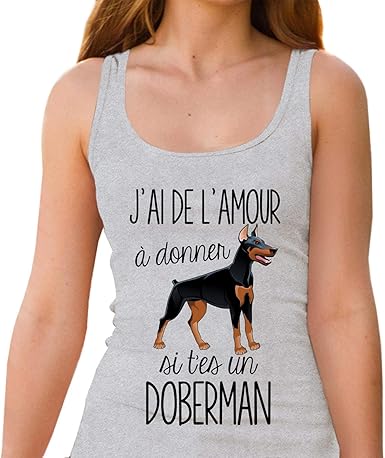 Scarica Gratis Images Doberman De L Amour A Donner Debardeur Femme Humour Fun Drole dernière salutations
