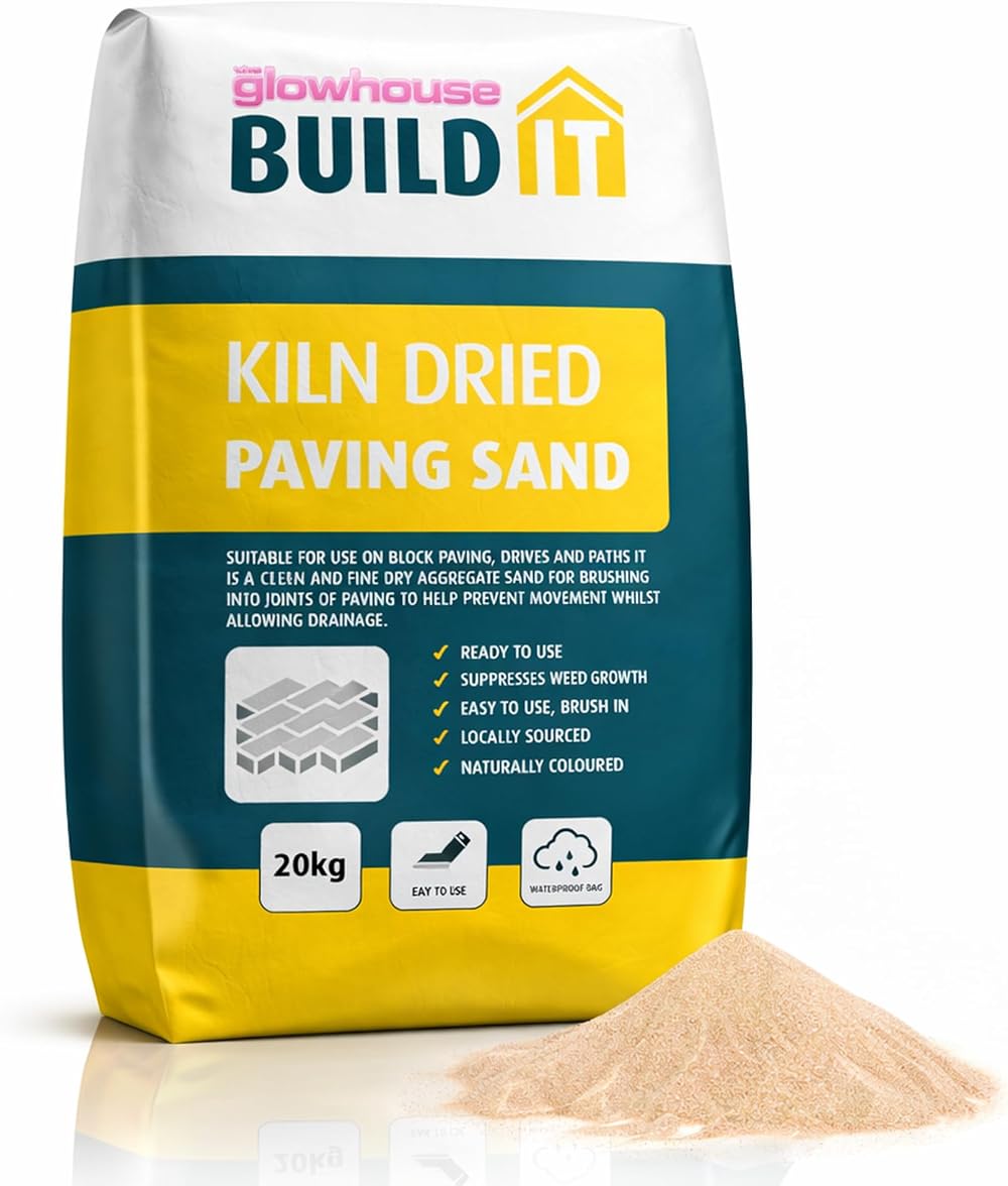 The Glowhouse Kiln Dried Sand 20kg Jointing Slabs Patio Paving UK Made