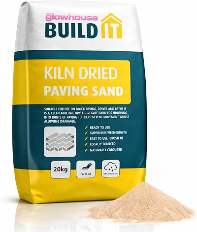 The Glowhouse Kiln Dried Sand 20kg Jointing Slabs Patio Paving UK Made
