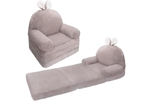 QIUODO Toddler Chair Plush with Removable Cover, Kids Sofa Bed to Lounger, Comfy Kids Couch for Kids Age 1-3