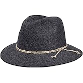 Lierys Tyrolean Mountain Hat Women/Men Anthracite 7 1/4-7 3/8 | Wool hat | Traveller hat | Autumn/Winter