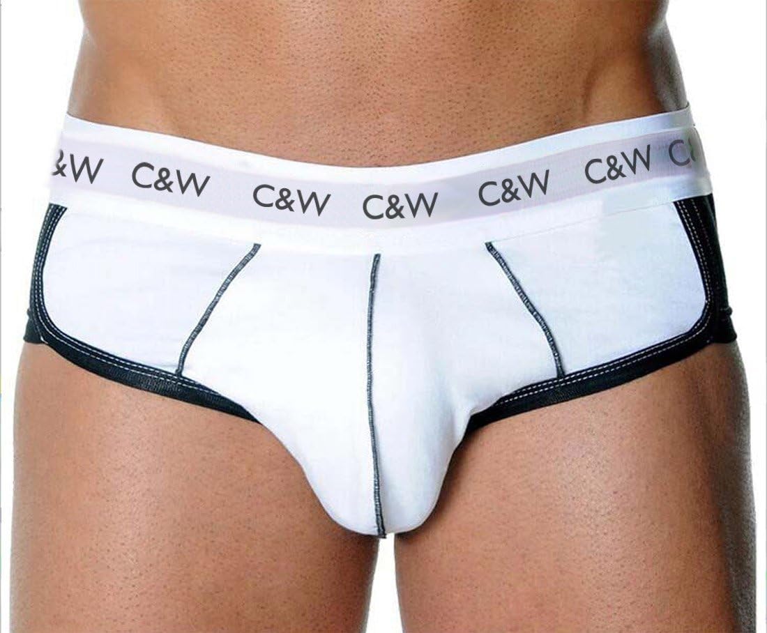 Cotton Whisper Men Padded Butt Enhancer Boxer Brief White S
