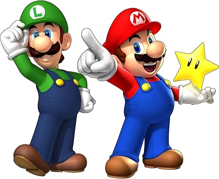 Aufkleber Mario und Luigi, Ref. 15032, 30 cm: Amazon.de: Küche & Haushalt