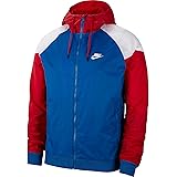 nike windbreaker mens red white and blue