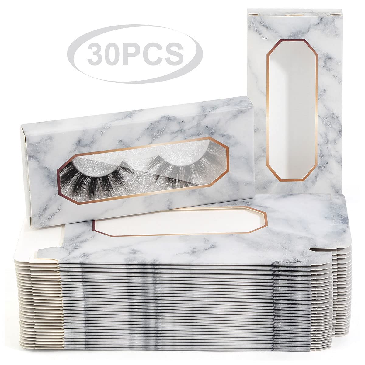 MAGEFY 30 Pieces Eyelashes Packaging Box, Empty