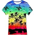 RAISEVERN Boys Girls 3D Graphic Printed T-Shirts Short Sleeve Summer tees for 4-14 Years