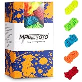 YOSTAR Yoyo Strings Professional 100% Polyester | Fits for Responsive and Non Responsive Yoyos -Yo yo Strings Pack of 50 (Red, Orange, Yellow, Blue, Green) (50pcs)