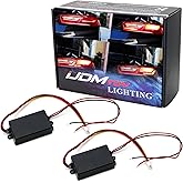 iJDMTOY 3-Step Sequential Dynamic Chase Flash Module Boxes for Turn Signals | 3-Step Dynamic Sequential Chase Flash Function, For Front/Rear Blinker Light Retrofit, Custom Sequential Lighting Upgrade
