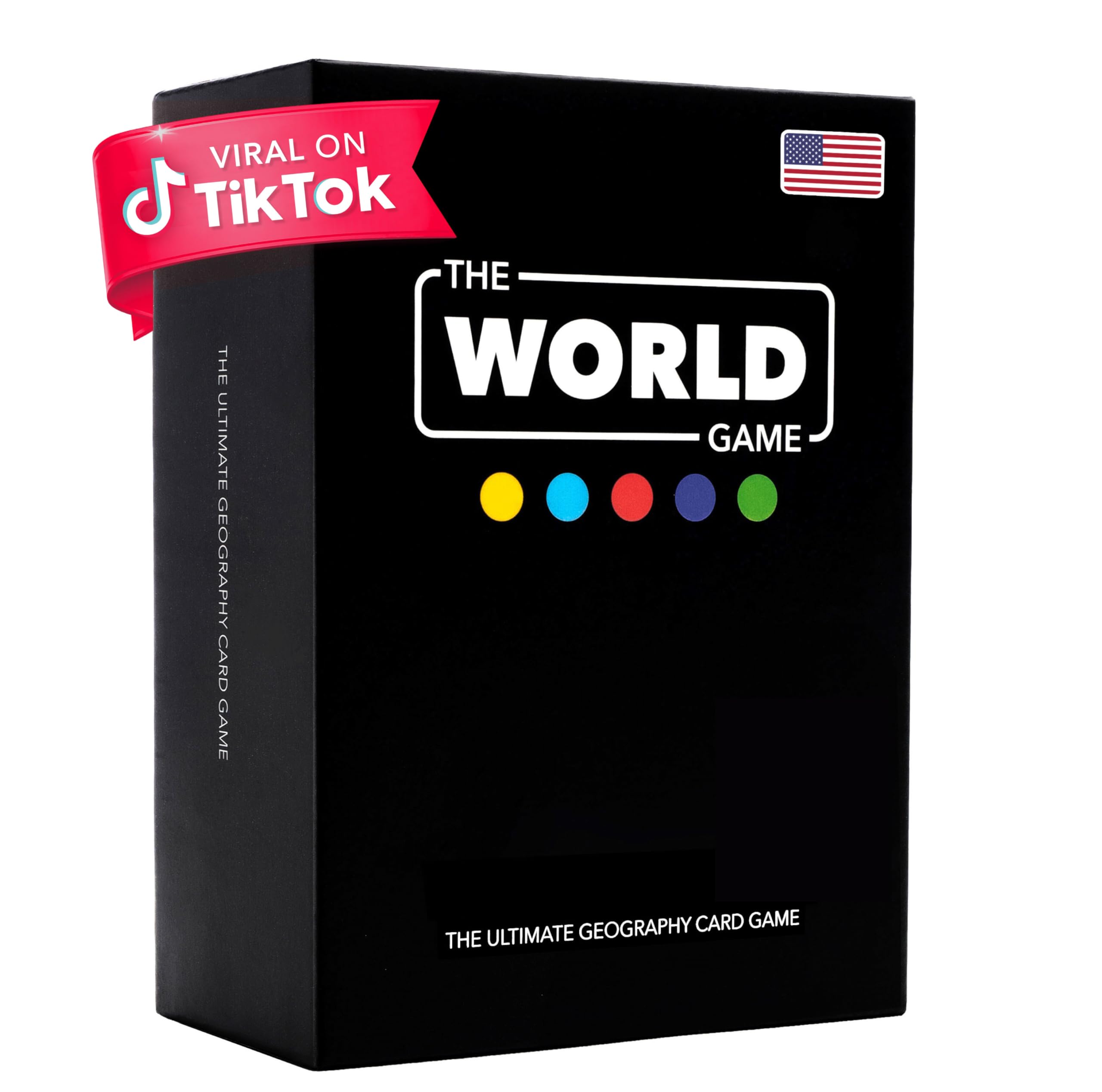 The World Game - Geography Card Game - Fun Game for Easter - Educational Games for Kids, Family and Adults - Cool Learning Gift Idea for Teenage Boys & Girls 8-12 with Map