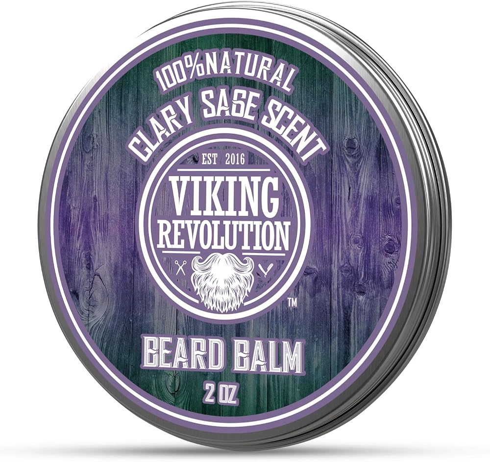 Viking Revolution Beard Balm Natural Argan Jojoba Oils 57 g