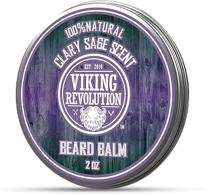 Viking Revolution Beard Balm Natural Argan Jojoba Oils 57 g