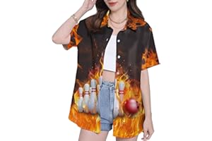 ACEPRINTS Funny Hawaiian Shirts for Women Gifts for Women Womens Casual Hawaiian Shirt for Women Hawaiian Shirts