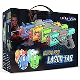 Rechargeable Laser Tag Set with Vests, Upgrade Laser Tag Guns Set of 4 with Mist Spray Effect &amp; LED Digital, Multi Player Toy for Teen Boys &amp; Girls, Indoor&amp;Outdoor Toy Play Game Gift,Ages 8+