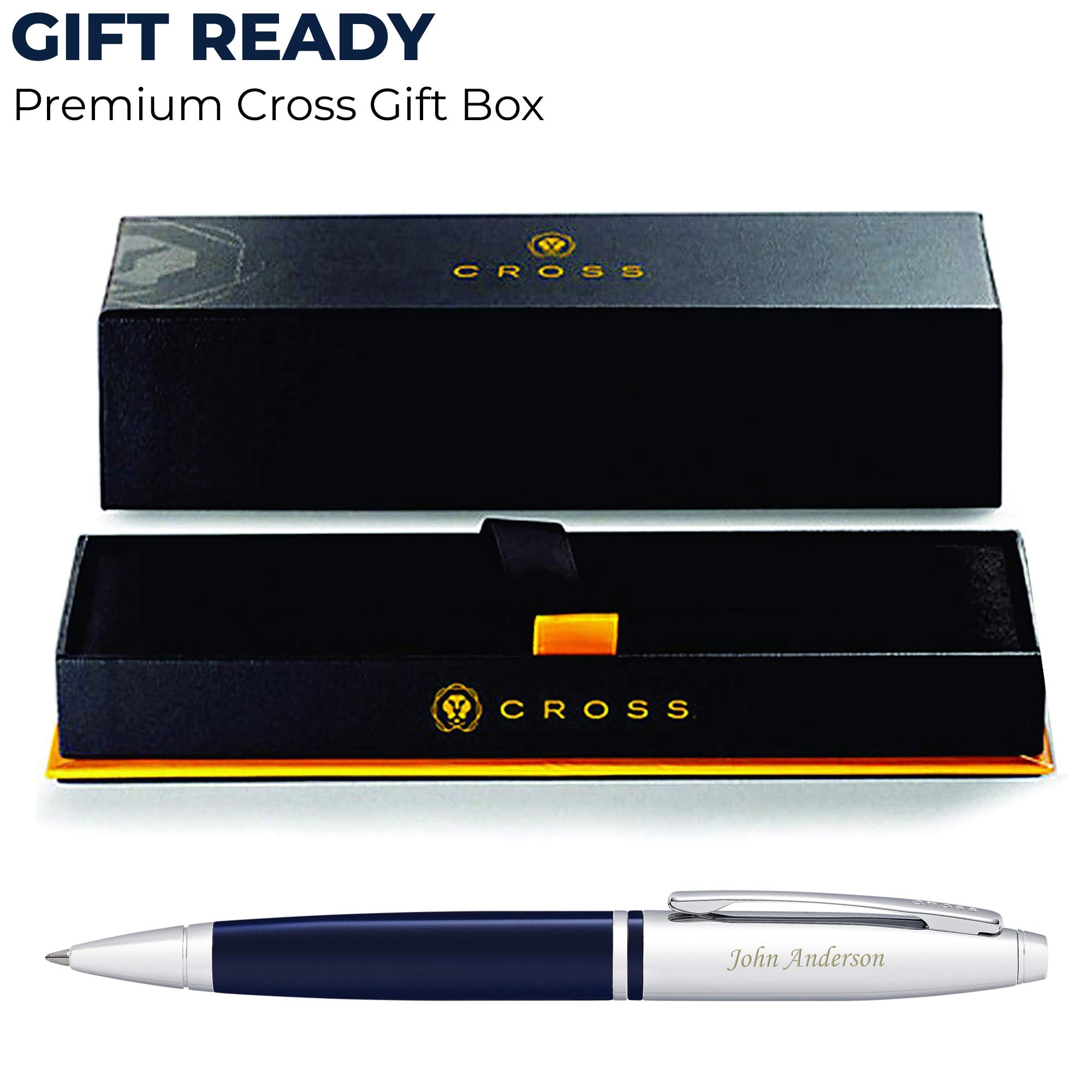 Personalized Cross Pen Engraved Cross Calais Ballpoint Pen Blue