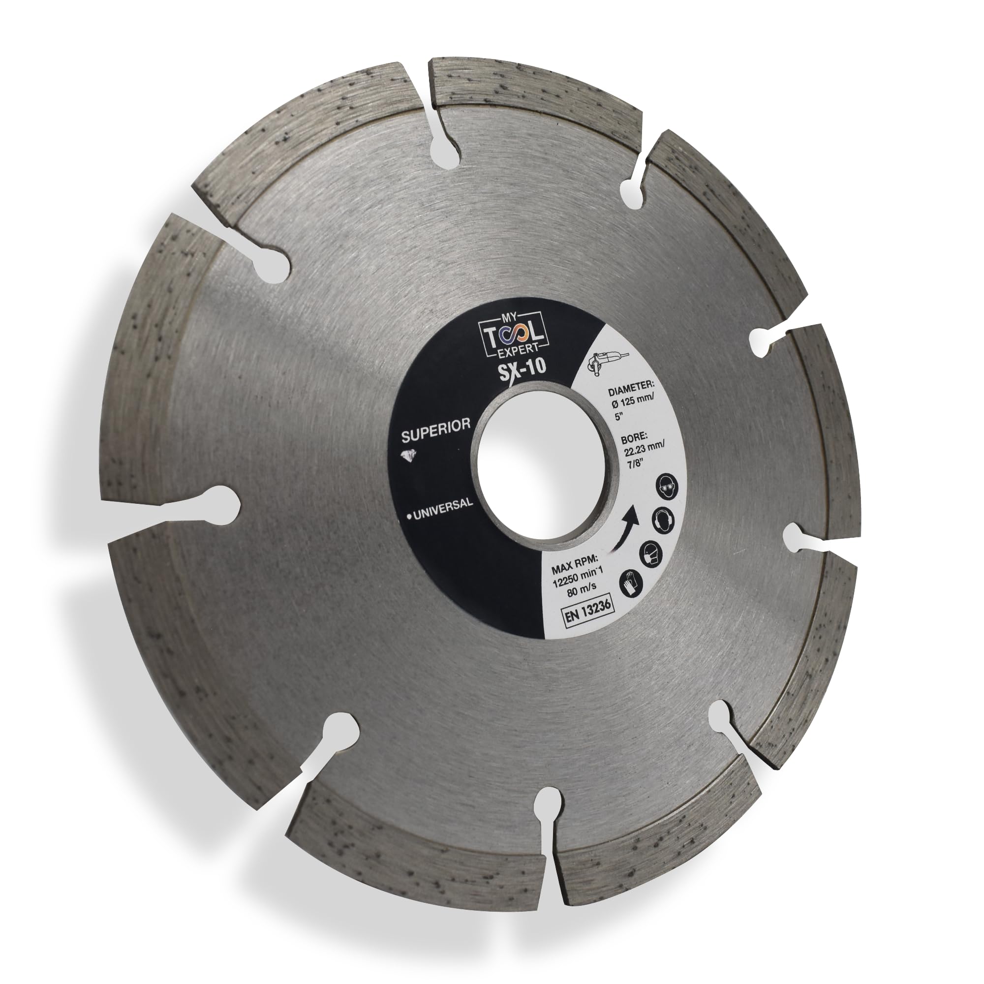 125mm Diamond Cutting Discs for Angle Grinder, SX-10 Superior Diamond Cutting Blade For Masonry, Concrete, Paving Slabs, Bricks