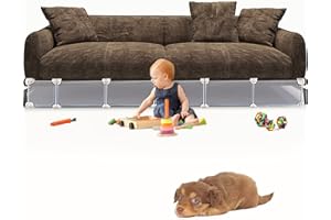 BRULVVR Under Bed Blocker-Gap Bumper for Under Furniture,Stop Toy Going Under Couch Bed Cabinet Sofa,78" L 7" H