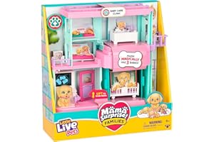 Little Live Pets Mama Surprise Families Pet Vet Playset, Baby Care Clinic Animal Hospital Play Set, 3 Puppies, Accessories, Vet Toy Gifts for Kids 5+