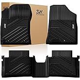 3W Floor Mats Fit Hyundai Kona 2026 2025 2024 (Gas Models Only),TPE All Weather Custom Fit Car Floor Liners 1st & 2nd Car Accessories, Black (Not for EV/Hybrid)
