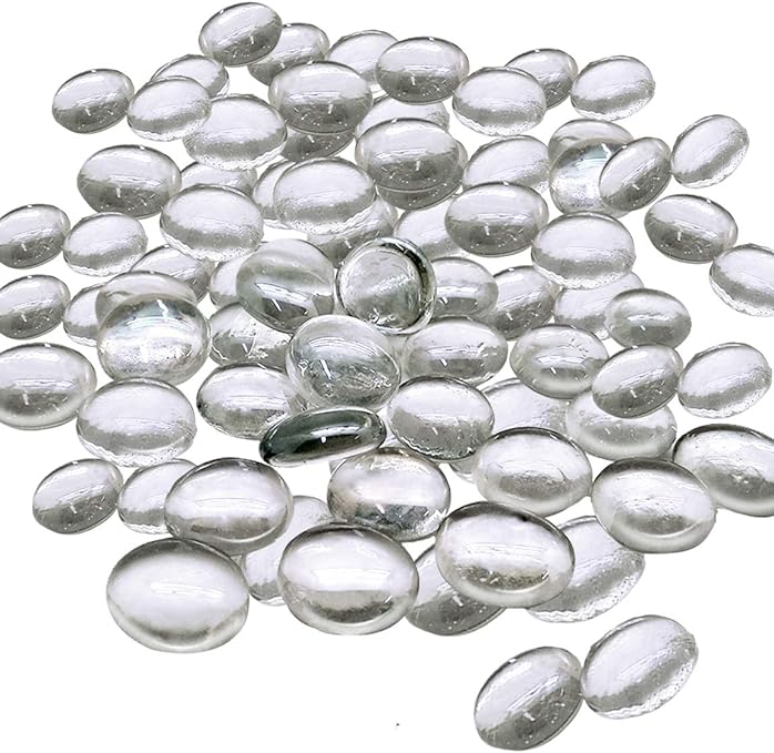 Glass Pebbles 28-30 Mm Clear | Shimmering Surface | 20 Kg | Glass - Foto 12
