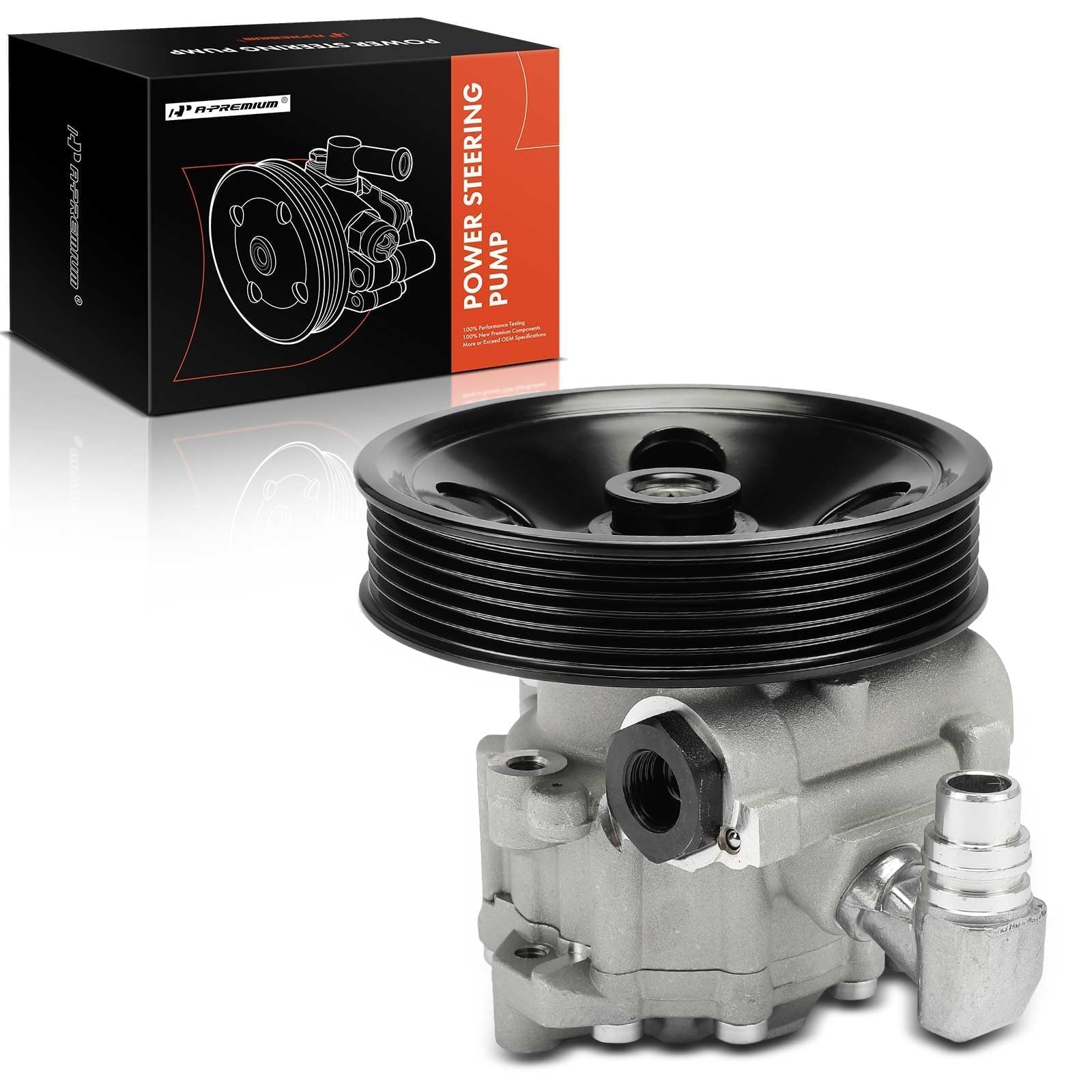 Photo 1 of A-Premium Power Steering Pump, with Pulley, Compatible with Mercedes-Benz CL500 2000-2001, E320 2003-2005, E500 2003-2006, E55 AMG 2004-2006, S600 2001, 3.2L 5.4L 5.5L 5.8L 6.0L, Replace # 0034666001