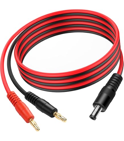 RLECS Câble Adaptateur SAE Vers Fiche Banane 4 Mm - 30 Cm - Connecteur SAE 18 AWG Vers 2 Fiches Banane De 4 Mm