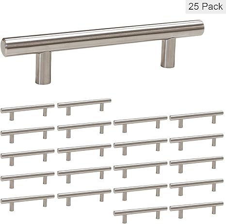 Homdiy Drawer Pulls Brushed Nickel Cabinet Handles 3 5in 90mm