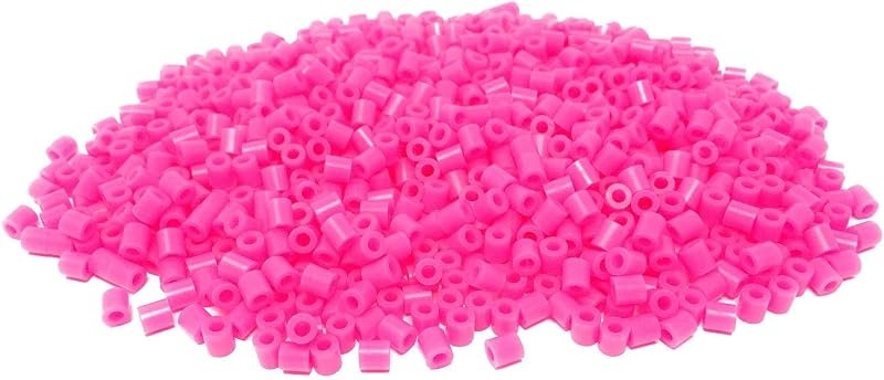 WS UK 1000 Pack 5mm Midi Fuse Beads Hot Pink - Hama Bead Compatible