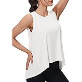 MAGCOMSEN Women's Workout Tank Tops Loose Fit Gym Yoga Sleeveless Shirts Athletic Running Tops Flowy