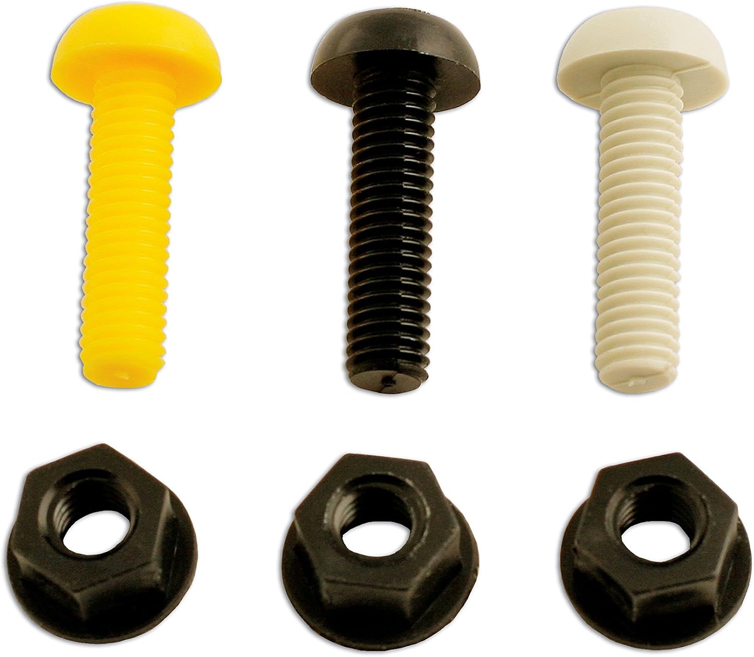 Connect 31530 Number Plate Fixing 1" White Screws/Nuts 100pc - Image 3