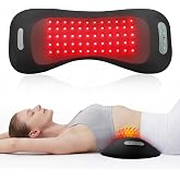 FliKEZE 4-in-1 Back Massager with Red Light 660/850nm Cordless 5000mAh | Lumbar Massager with Vibration, Airbag Traction &amp; Heating, Lower Back Massager for Sciatica Back Waist Comfort, FSA Eligible