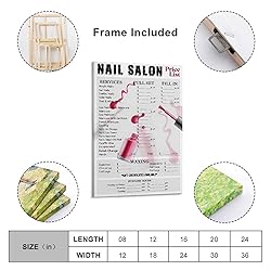 JBBGO Nail Salon Beauty Salon Canvas Wall Art