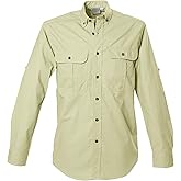 Tag Safari Shirt for Men Long Sleeve, 100% Cotton Shirt for Hunters, Explorers, Photographers and Journalists