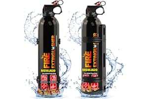 LIRCHES Fire Extinguisher - 2PCS Fire Extinguisher for Home, Car Fire Extinguisher with Mount, Portable Fire Extinguisher Prevent Reignition, Water-Based Fire Extinguishers for House Car Truck Boat Kitchen